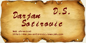Darjan Sotirović vizit kartica
